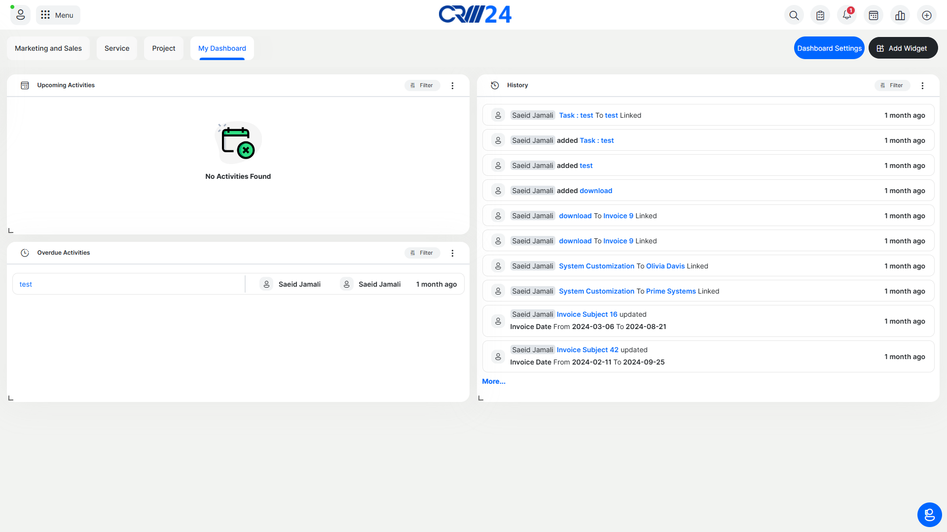 The ability to search and filter data in the dashboard based on various
                            parameters