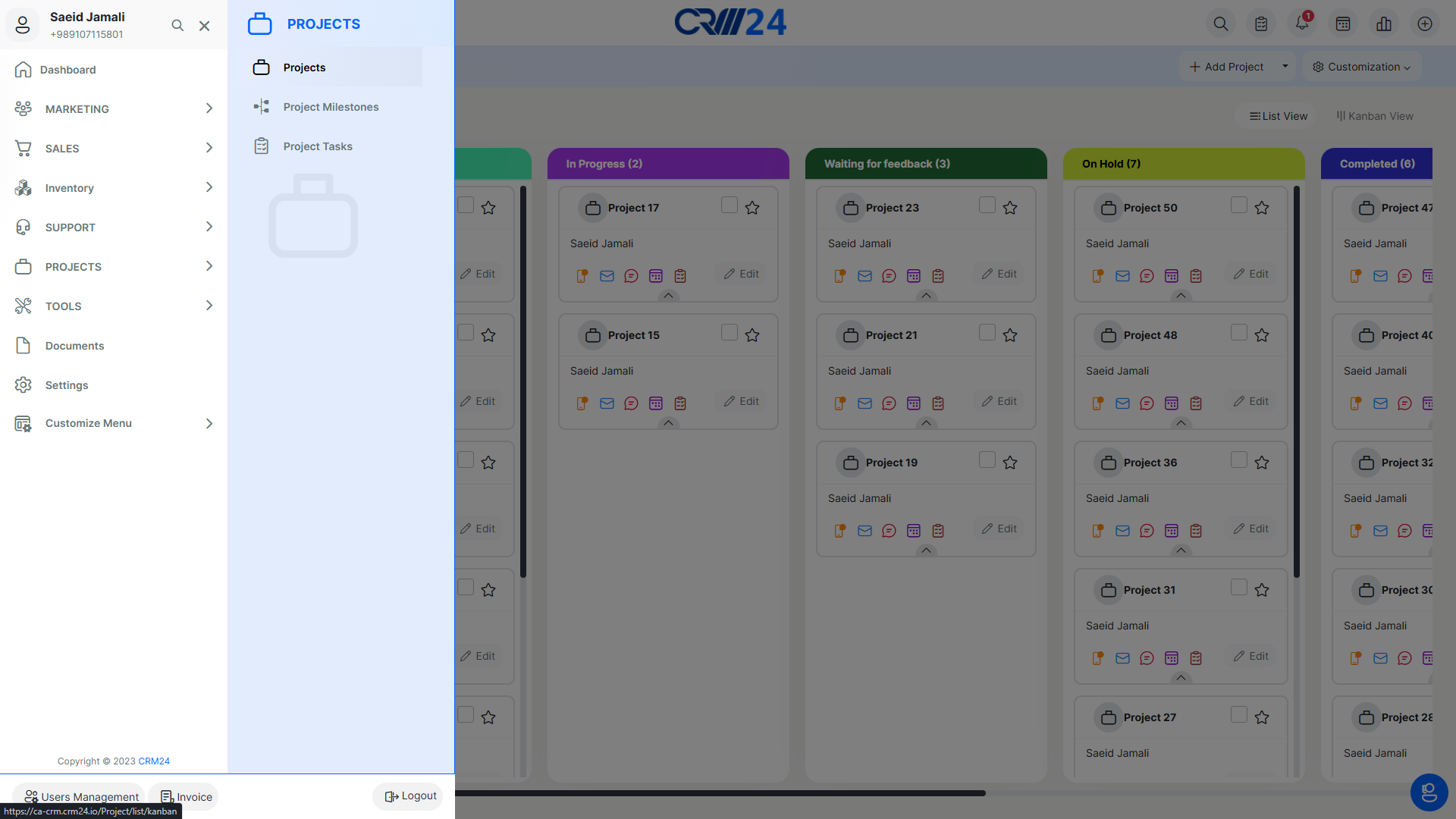 Time scheduling for activities, tasks, and project phases